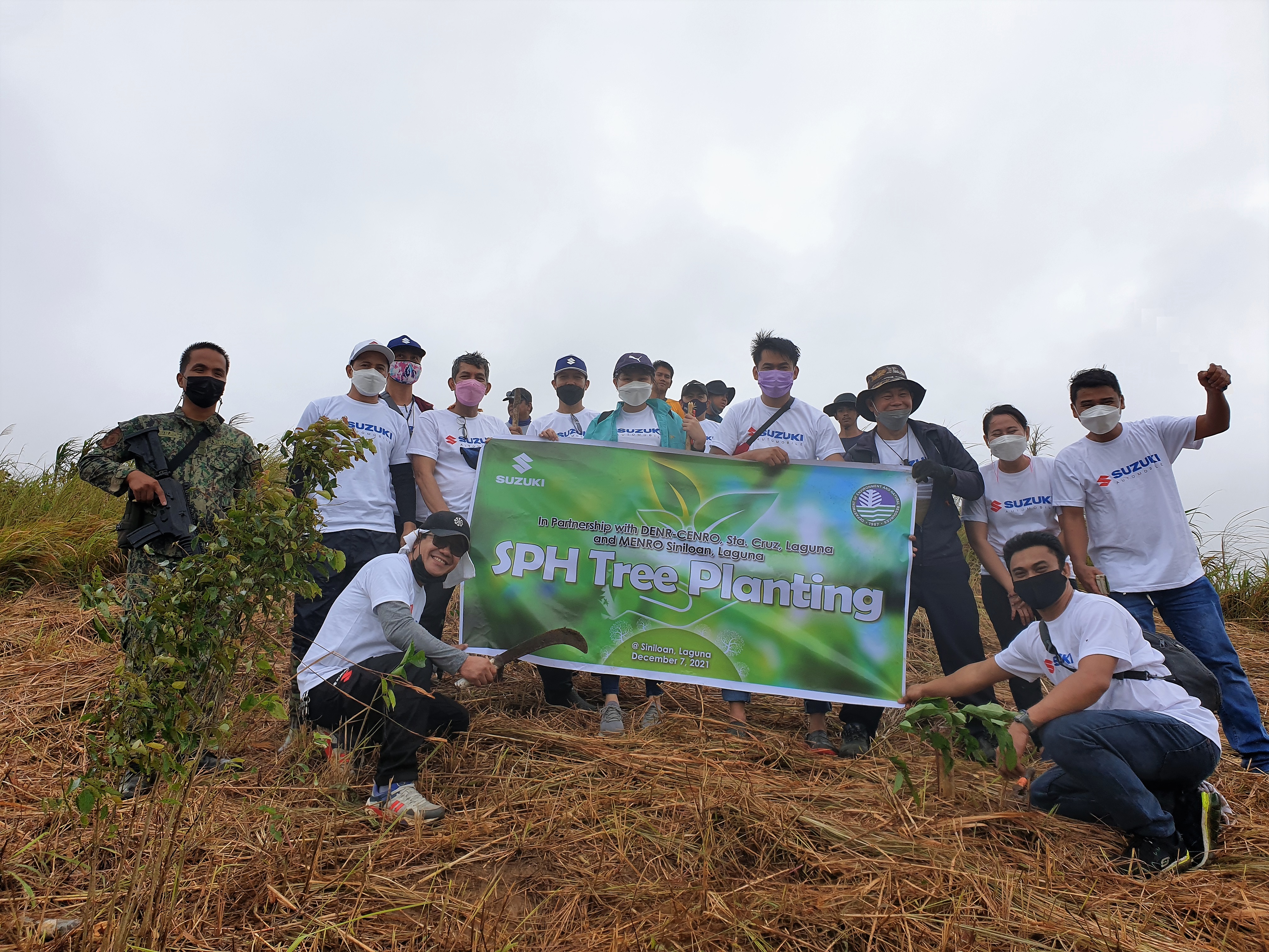SPH with DENR-CENRO Tree Planting at Siniloan Laguna, December 2021